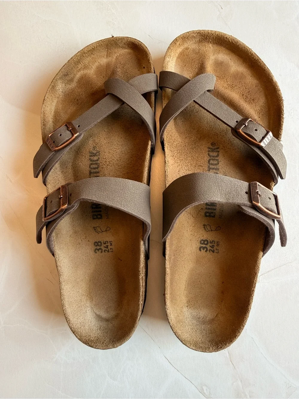 Birkenstock Mayari Sandals in Mocha Size 38